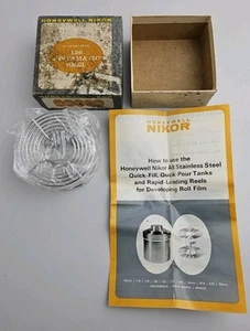 Vintage Honeywell Nikor Stainless Steel 126 Developing Reel in Box - Picture 1 of 5