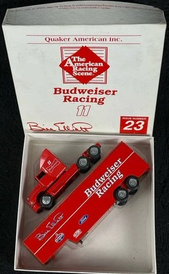 NASCAR BILL ELLIOTT #11 1994 Budweiser Racing 1/64 Winross Transporter Hauler  - Image 1 of 4