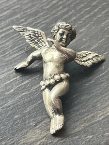 Vintage klobiger verzierter Cherub Anhänger 925 - Bild 1 von 6