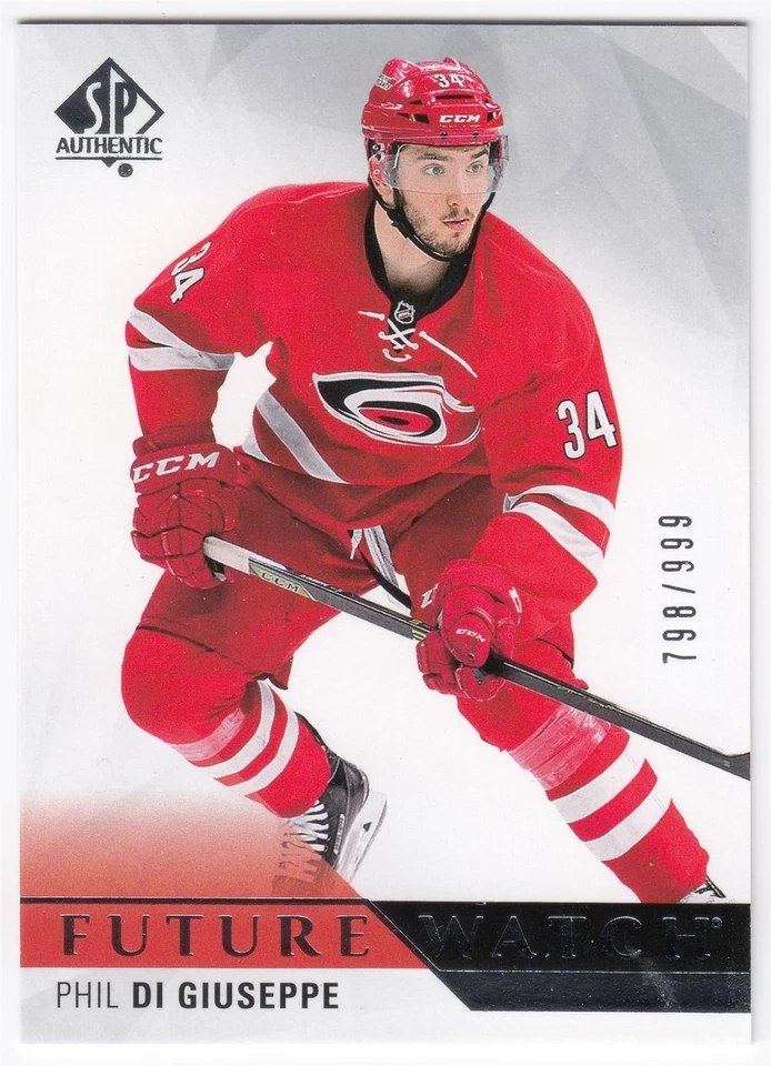 2015-16 Upper Deck SP Authentic Future Watch PHIL Di GIUSEPPE 201 #798/999 UD RC - Image 1 of 1