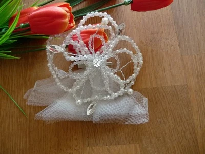 Haarspange Perlen Kristall Hochzeit Braut Haarschmuck - Bild 1 von 3