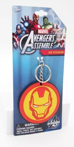 (1) Marvel AVENGERS ASSEMBLE Large Textured Keychain IRON MAN New - Picture 1 of 8