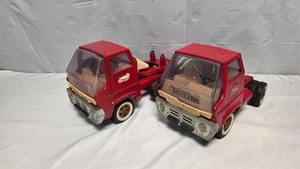 Oldtimer Original Lot Paar Tonka rot Zugmaschine LKW  - Bild 1 von 6