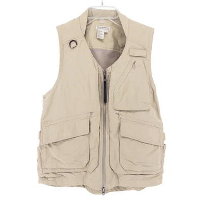 Chaleco Royal Robbins Hombre Mediano Viaje Exterior Bolsillos Caqui Safari Foto Bronceado Foto 1 de 4