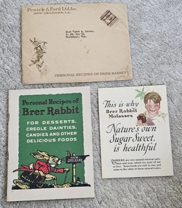 De colección BRER RABBIT Recetas Personales MELAZA FOLLETO SOBRE y Sello de 1 Centavo LA - Imagen 1 de 5