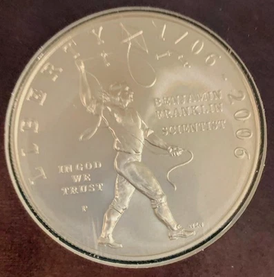 2006-P SILVER DOLLAR [Ben Franklin "scientist" Coin & Chronicles Set - Image 1 of 4