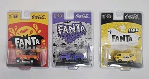 Halloween M2 Machines Lot Of 3 Coca-Cola Fanta '65 Ford '74 Blazer '64 Dodge Van - Picture 1 of 11