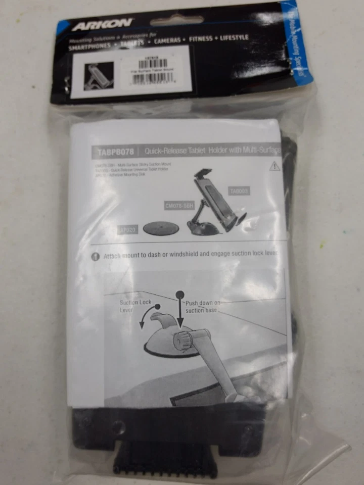 Arkon Flat Surface Tablet Smartphone Mount TABPB078  187916 New - Image 1 of 4