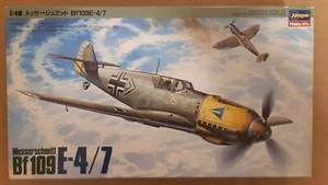 1/48 HASEGAWA MESSERSCHMITT Bf109E-4/F.  APERTO X FOTO VINTAGE. NO FUJIMI TAMIYA - Foto 1 di 5