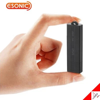 E-SONIC MQ-U350 8GB Mini Voice Recorder Activated Digital Audio Recording Device - Image 1 of 3