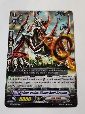 Cardfight!! Vanguard Star-vader Chaos Beat Dragon BT13/083EN C CFV EX  - Image 1 of 4