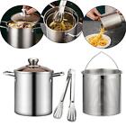Stainless Steel Stockpot Seafood Boil Pot Cookware Deep Fryer Heavy Duty Cooking