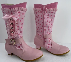 Botas Niña Talla 5 Rosa Adornos Cinta Lazo Rosas por Yangguagyiduo - Imagen 1 de 12