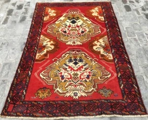Vintage Afghan Hand knotted Rug Boho Rug Traditional Rug Home Decor Rug,4x6 ft - Picture 1 of 8