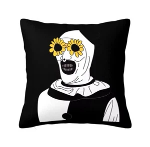 Horror Clown Movie Art Terrifier Pillowcase Double-sided Printing Fabric Cushion - Picture 1 of 4