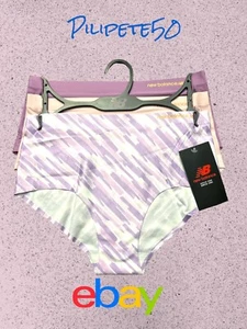 NEW BALANCE Women's No Show Seamless Mid-Rise Panties~3 Pck Multicolor~ALL SIZES - Picture 1 of 10