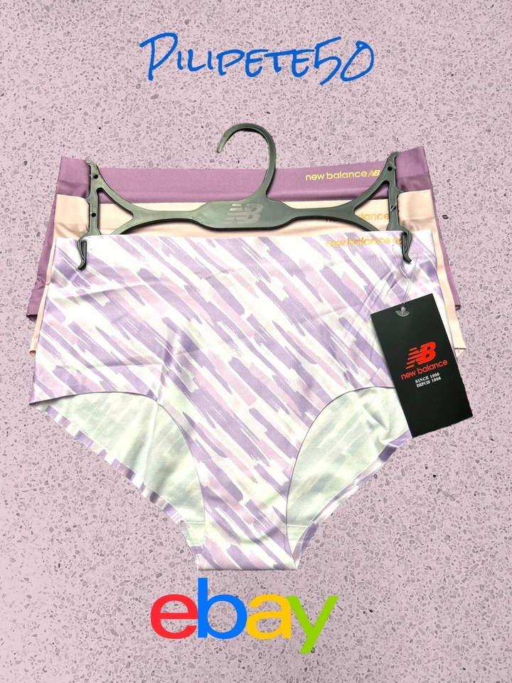 NEW BALANCE Women's No Show Seamless Mid-Rise Panties~3 Pck Multicolor~ALL SIZES - Image 1 of 4