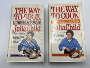 Julia Child The Way to Cook VHS Lot of 2 ~ First Courses & Dessserts ++ - Picture 1 of 3