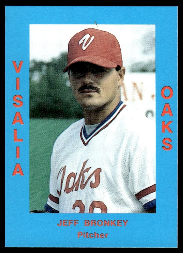 1988 Cal League Jeff Bronkey Visalia Oaks #166 - Image 1 of 2