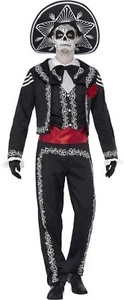 Smiffys Day of the Dead Seor Bones Costume - Picture 1 of 3