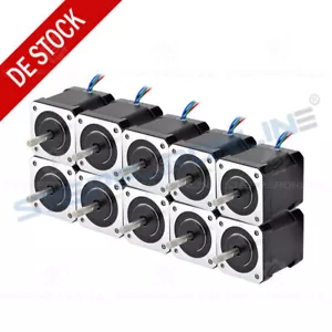 1~10PCS Nema17 Schrittmotor Stepper Motor 2A 0.59Nm W / Connector 17HS19-2004S1 - Bild 1 von 17