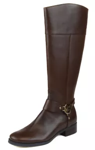 Michael Kors Women's Mocha Brown Fulton Harness Boot Shoes Ret $295 New - Picture 1 of 5