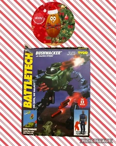 1995 vintage Tyco BATTLETECH Bushwacker Valten Ryder Still Attached To Card - Picture 1 of 17