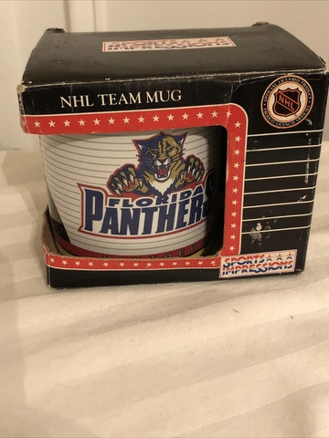 Vintage Sport Impressions NHL Team Mug Florida Panthers (1994) New With Box Cover