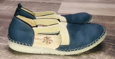 Josef Seibel Sandal Women’s 9 Blue Sofie 29 Espadrille Suede Ocean Costal 40 - Image 1 of 4