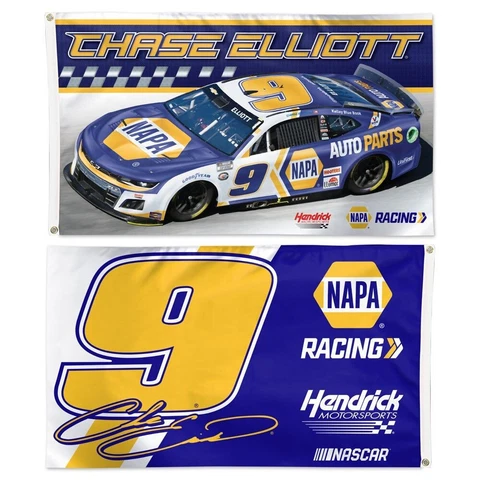 Chase Elliott 2023 NAPA Two-Sided NASCAR 3x5 Flag Cover