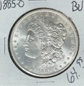 DÓLAR DE PLATA MORGAN 1885-O ~ BU ~ MONEDA BONITA ~ REF #D/S - Imagen 1 de 2
