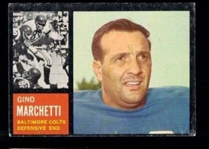 1962 Topps Gino Marchetti  #8 Baltimore Colts (HOF)  VG-EX / EX  - Picture 1 of 2