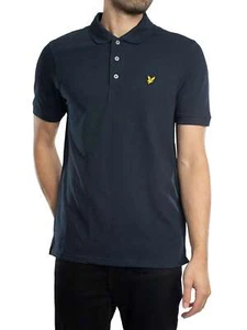 Lyle & Scott de los hombres Polo liso, Azul - Imagen 1 de 5