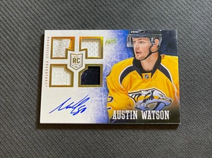 2013-14 PANINI PRIME AUSTIN WATSON ROOKIE QUAD AUTO JERSEY PATCH HOLO #ed 20/25 - Picture 1 of 2