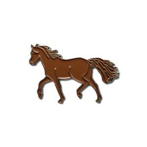 Chestnut Horse Enamel Pin Badge Lapel - Picture 1 of 1