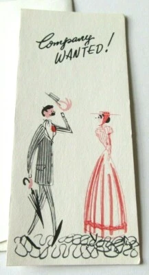 Invitación de fiesta vintage victoriana pareja empresa ¡se busca! Running Line Co Foto 1 de 4