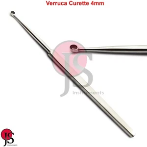 Verruca Fußpflege Kürette 4 mm Plantarwarzen Reinigungswerkzeuge chirurgische Kürettage - Bild 1 von 3