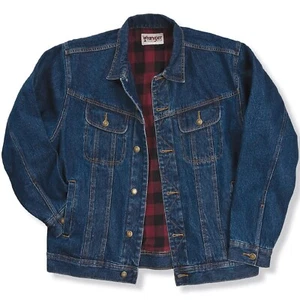 Chaqueta vaquera forrada de franela occidental Wrangler para hombre RJK32AN (ENVÍO RÁPIDO) - Imagen 1 de 3