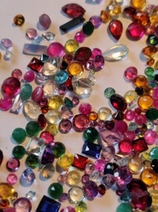Rubin Saphir 1 Karat Spinell Turmalin Aquamarin Amethyst Facettierte Edelsteine - Bild 1 von 5
