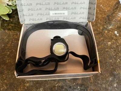 Polar F6 Fitness Watch Heart Rate Monitor w/Chest Band /Manual /Original Box-Blk - Image 1 of 4
