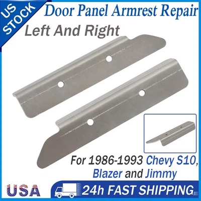 Left+Right Door Panel Armrest Repair Kit For 1986-93 Chevy S10 Blazer GMC Jimmy Foto 1 de 4
