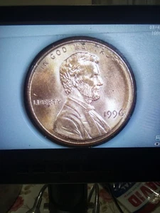 1996 P. Lincoln Cent Broad Strike. The (6), In 1996 Is On The Rim. - Picture 1 of 15