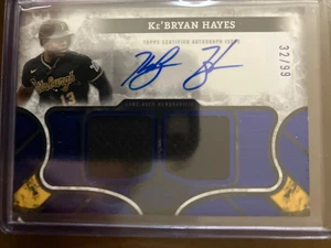 2025 Topps Tier One Ke Bryan Hayes Auto Relic 32/99 - Bild 1 von 2