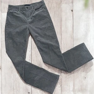 Talbots Women’s Heritage Corduroy Pants Gray Size 6 Straight Leg Stretch Cotton - Picture 1 of 13