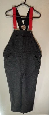 男式复古围兜工作服羊毛户外穿裤大号美国制造 P558 — 第 1/4 张图片