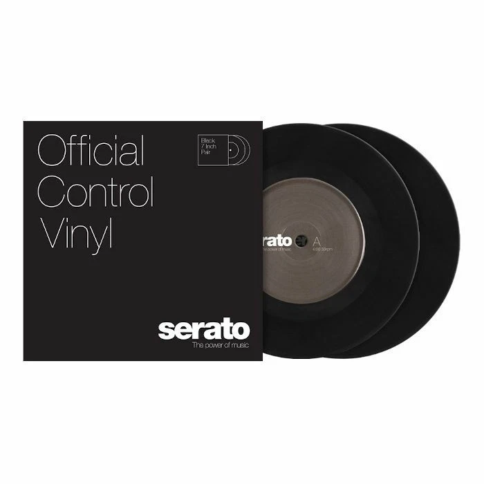 Serato Standard Colours 7" Control Vinyl Records (black, pair) - Image 1 of 1