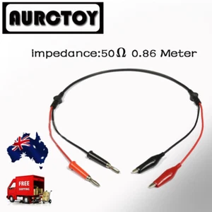 Banana plug Clips alligator Coaxial cable Test Lead for Multimeter Power  AU  - Picture 1 of 3