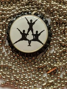 Cheerleaders Kronkorken Halskette Kugelkette 24" - Bild 1 von 1