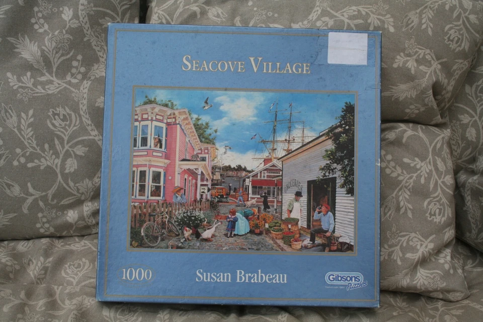 Rompecabezas Gibsons 1000 piezas. SEACOVE VILLAGE. Susan Brabeau. (Falta 1 pieza) Foto 1 de 1