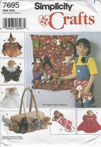 Simplicity 7695 - Sleeping Bag, Clothes and More for 9" Bean Bag Animals - Picture 1 of 2